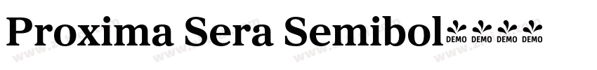 Proxima Sera Semibol字体转换
